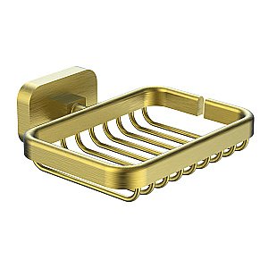 Мыльница с держателем WONZON & WOGHAND GRAFFITY, Брашированное золото (WW-9324-BG) купить в интернет-магазине сантехники Sanbest