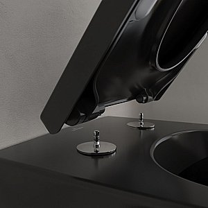 Унитаз подвесной Villeroy&Boch Subway 2.0 5614R0R7 черный матовый, безободковый купить в интернет-магазине Sanbest