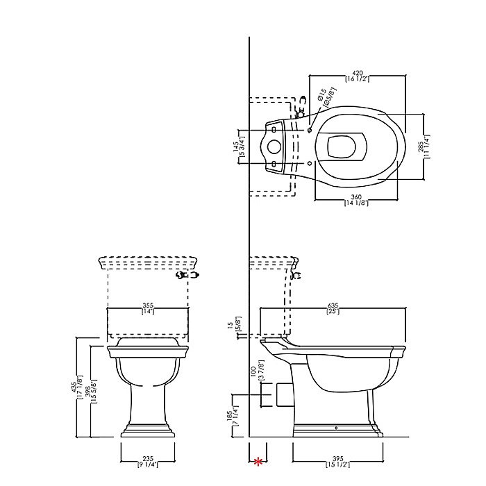 Унитаз напольный Devon&Devon Westminster белый/ручка хром, с бачком купить в интернет-магазине Sanbest