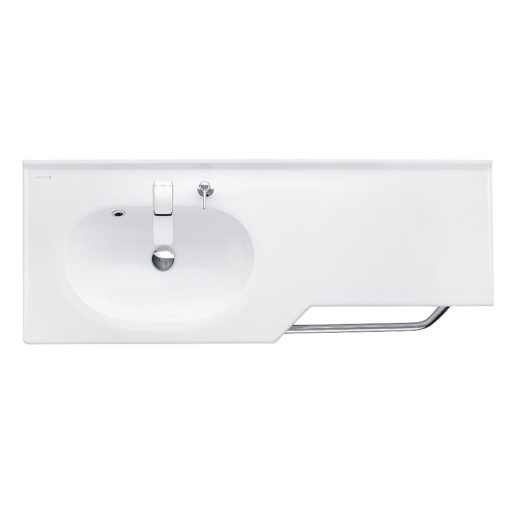 Раковина Акватон Отель 126 1A70113WOT01 белая купить в интернет-магазине Sanbest