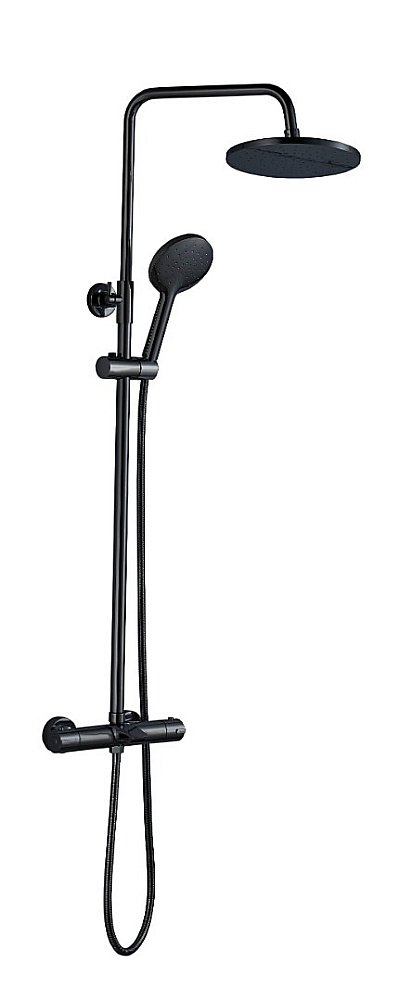 Душевая система Boch Mann OGLIO B TS BM9649 черная купить в интернет-магазине сантехники Sanbest