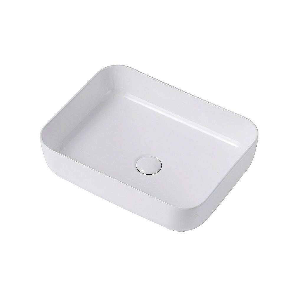 Раковина накладная ABBER Rechteck AC2202 белая купить в интернет-магазине Sanbest