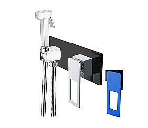 Гигиенический душ Boheme Q 147-BUW черный/синий купить в интернет-магазине сантехники Sanbest