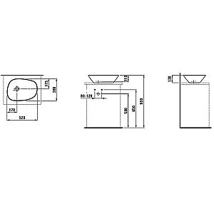 Раковина Laufen Palomba  8.1680.2.400.112.1 белая купить в интернет-магазине Sanbest