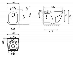 Унитаз подвесной BelBagno ALPINA BB10100CHR/SC с крышкой микролифт, безободковый купить в интернет-магазине Sanbest