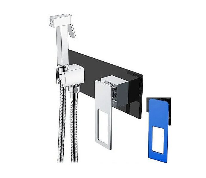 Гигиенический душ Boheme Q 147-BUW черный/синий купить в интернет-магазине сантехники Sanbest