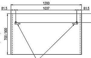 Зеркало с подсветкой Lotos 120/90 в ванную от интернет-магазине сантехники Sanbest