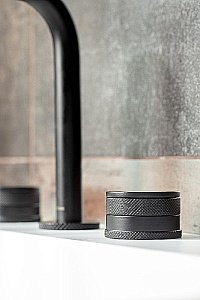 Смеситель для раковины Boheme Prestige 152-B-PR черный матовый купить в интернет-магазине сантехники Sanbest