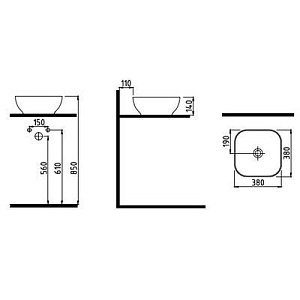 Раковина Bien Motto MTLG03801FD0W3000 купить в интернет-магазине Sanbest