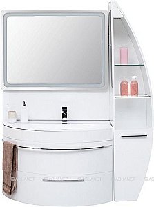 Тумба с раковиной De Aqua Эскалада 186739 100 L/R для ванной в интернет-магазине Sanbest