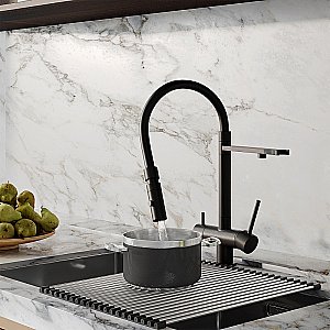 Смеситель для кухни Iddis Ace ACEBLFFi05 черный матовый купить в интернет-магазине сантехники Sanbest