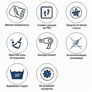 Коврик для ванной WasserKRAFT Wern BM-2584 купить в интернет-магазине сантехники Sanbest