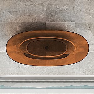 Ванна прозрачная Vincea VBT-6T01BR 170x75 янтарь прозрачный купить в интернет-магазине Sanbest