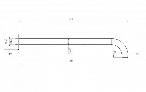 Держатель верхнего душа Bien BT16028105 купить в интернет-магазине сантехники Sanbest