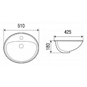 Раковина WeltWasser WW DEILBACH 6001 51 белая купить в интернет-магазине Sanbest