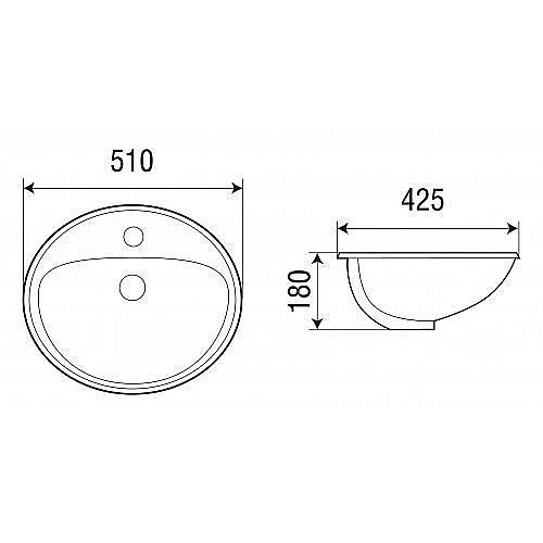 Раковина WeltWasser WW DEILBACH 6001 51 белая купить в интернет-магазине Sanbest