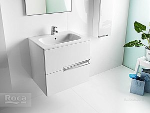 Тумба с раковиной Roca Victoria Nord Ice Edition ZRU9302730 60 белый глянец для ванной в интернет-магазине Sanbest