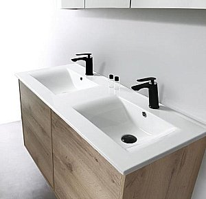 Раковина Ceramalux N 120,5 YJ809-120 белая купить в интернет-магазине Sanbest