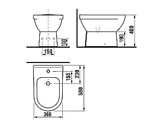Биде Jika MIO 8.3271.2.000.304.1 купить в интернет-магазине Sanbest