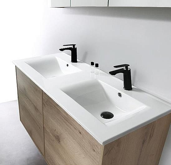 Раковина Ceramalux N 120,5 YJ809-120 белая купить в интернет-магазине Sanbest