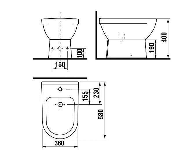 Биде Jika MIO 8.3271.2.000.304.1 купить в интернет-магазине Sanbest