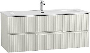 Тумба с раковиной Cezares DUET-N 120 DUET-N-1200-2C-SO-AS-P альпака брашированная для ванной в интернет-магазине Sanbest
