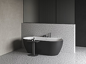 Смеситель для ванны Ravak Chrome II CR II 026.20BL X070593 черный матовый купить в интернет-магазине сантехники Sanbest