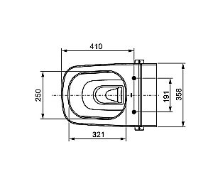 Унитаз-биде TECE One 9700200 безободковый купить в интернет-магазине Sanbest