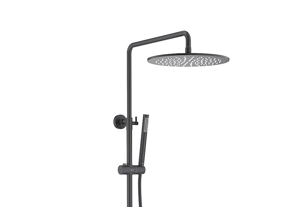 Душевая система Aquatek ЛИРА AQ2440MB черная матовая купить в интернет-магазине сантехники Sanbest