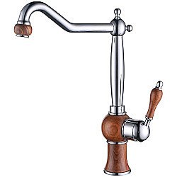 Смеситель для кухни Kaiser Wood 61033 купить в интернет-магазине сантехники Sanbest