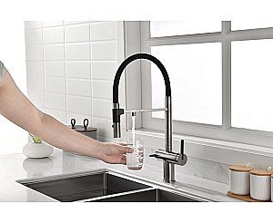 Смеситель для кухни Paulmark Gravity Gr213888-BS нержавеющая сталь купить в интернет-магазине сантехники Sanbest