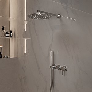 Душевая система Vincea Groove VSFW-4G01BN брашированный никель купить в интернет-магазине сантехники Sanbest