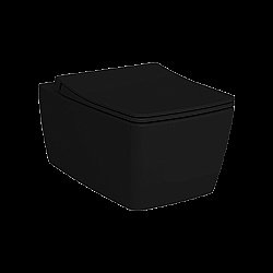 Унитаз Vitra METROPOLE 7672B083-0101 безободковый, черный матовый купить в интернет-магазине Sanbest
