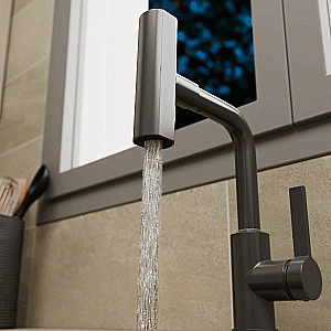 Смеситель для кухни Rush Tinos TI3732-17Grey графит купить в интернет-магазине сантехники Sanbest