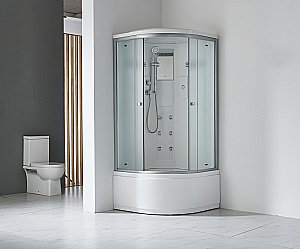 Душевая кабина Timo Standart T-5590 Г/М 90x90 стекло матовое/профиль хром купить в интернет-магазине Sanbest