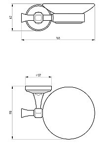 Мыльница настенная Migliore FORTUNA 31076 золото купить в интернет-магазине сантехники Sanbest