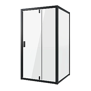 Душевой уголок Niagara Nova NG-83-11AB-NG-A70B 110х70 стекло прозрачное/профиль черный купить в интернет-магазине Sanbest