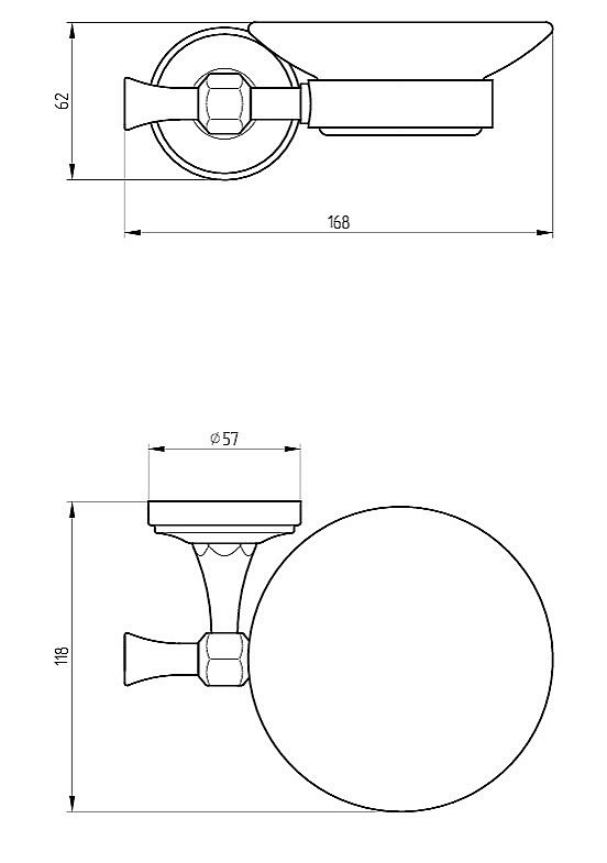 Мыльница настенная Migliore FORTUNA 31076 золото купить в интернет-магазине сантехники Sanbest