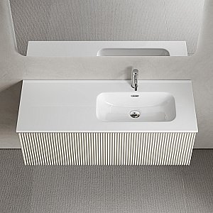Тумба с раковиной Sancos Snob R 1.0 SNR1.0120LCE/SNR1.0120RCE Beige Soft для ванной в интернет-магазине Sanbest