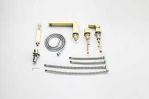 Смеситель для ванны Timo Selene 2130/17Y золото матовое купить в интернет-магазине сантехники Sanbest