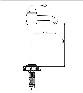 Смеситель для раковины GPD Tauro MSL150-A купить в интернет-магазине сантехники Sanbest