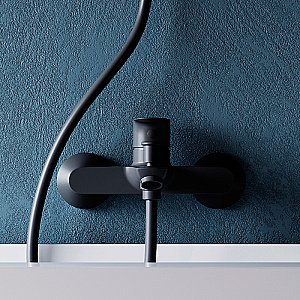 Смеситель для ванны Dorff Prime New D4011022 черный матовый купить в интернет-магазине сантехники Sanbest