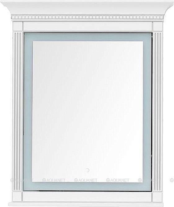 Зеркало Aquanet Селена 201646 90 белый/серебро в ванную от интернет-магазине сантехники Sanbest