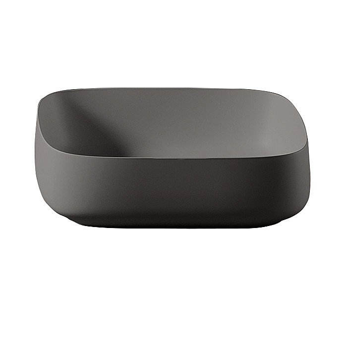 Раковина накладная Artceram Cognac Quadro 55 COL008 03 00 Nero купить в интернет-магазине Sanbest