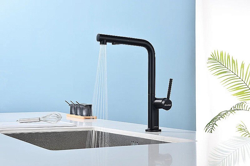 Смеситель для кухни Paulmark Neo Ne214419-AN антрацит купить в интернет-магазине сантехники Sanbest