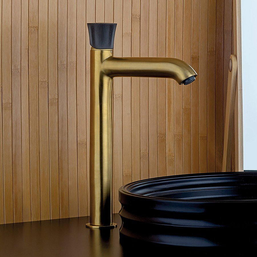 Смеситель для раковины PAINI Domus 18PJ205PZLL золото матовое купить в интернет-магазине сантехники Sanbest