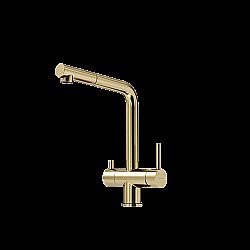 Смеситель для кухни Sancos Spin SC4015BG брашированное золото купить в интернет-магазине сантехники Sanbest
