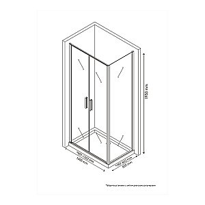 Душевой уголок BERGES LEGOS LS-3 100х80 прозрачное стекло/профиль хром купить в интернет-магазине Sanbest