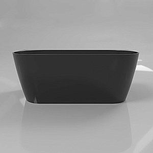 Ванна из искусственного камня WhiteCross Pearl B 155x78 черный глянец купить в интернет-магазине Sanbest