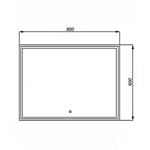 Зеркало Azario Classico Quadrato CS00078950 зеркальное в ванную от интернет-магазине сантехники Sanbest